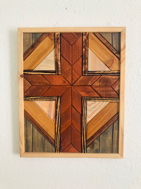 Cross quilt art